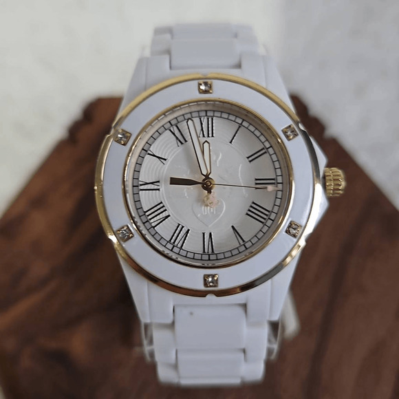 Juicy Couture White Plastic Dress Watch